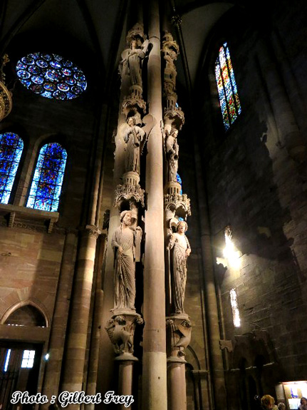 Cathdrale de Strasbourg : la colonne des Anges