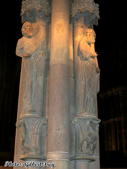 Cathdrale de Strasbourg : la colonne des Anges