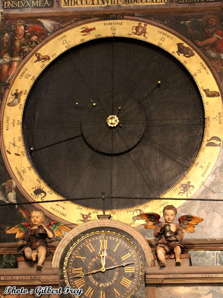 c71b-6 Cathédrale de Strasbourg l'horloge astronomique en 1673 