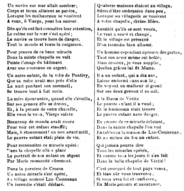 Caudan (Bretagne) : cantique (page 2).