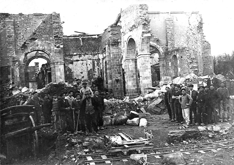 L'ancienne glise de Caudan (Bretagne).