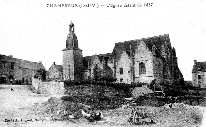 Ville de Champeaux (Bretagne).