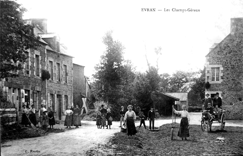 Ville des Champs-Graux (Bretagne).