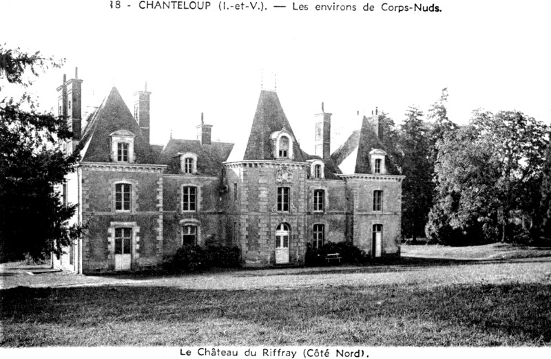 Chteau de Riffray  Chanteloup (Bretagne).