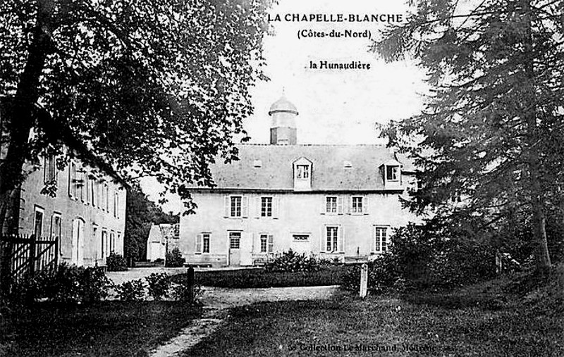 Ville de La Chapelle-Blanche (Bretagne) : manoir de la Hunaudire.