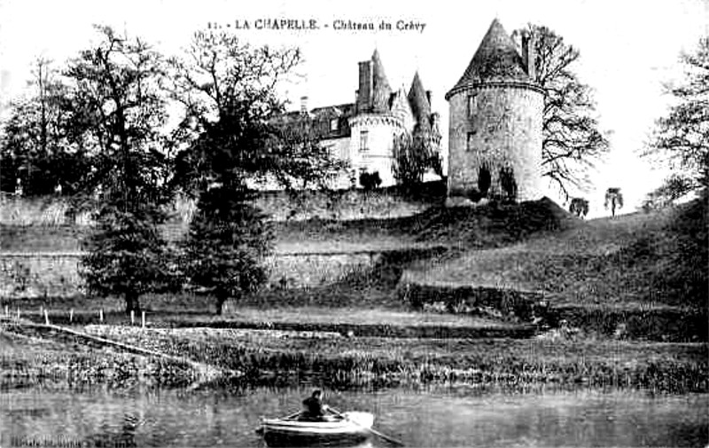 Ville de Chapelle-Caro (Bretagne) : chteau du Crvy.