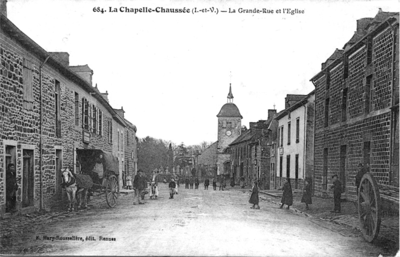 Ville de la Chapelle-Chausse (Bretagne).