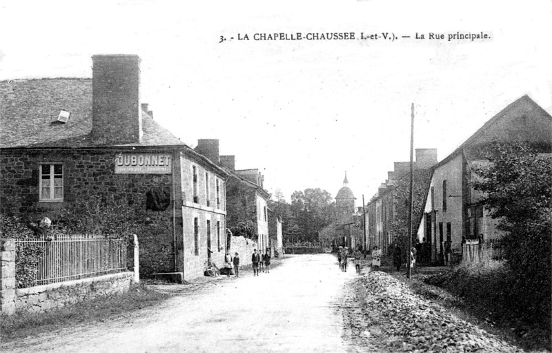 Ville de la Chapelle-Chaussée (Bretagne).