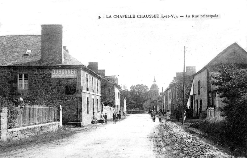 Ville de la Chapelle-Chausse (Bretagne).