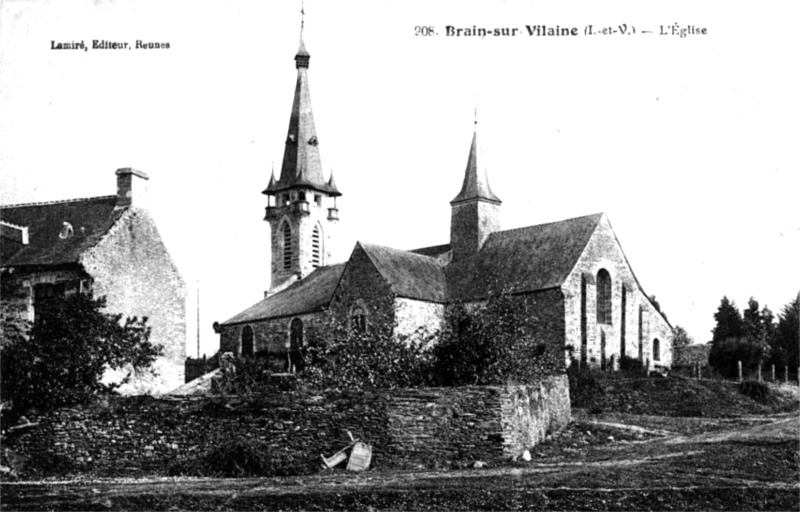 Eglise de la Chapelle-de-Brain (Bretagne).