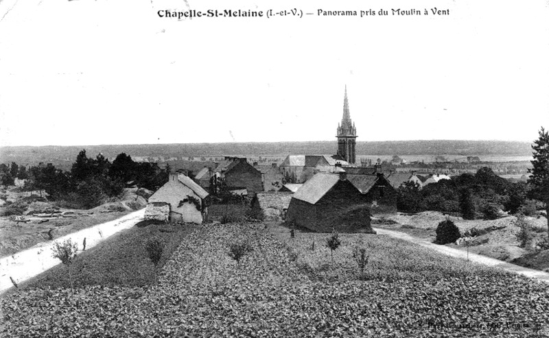 Ville de la Chapelle-de-Brain (Bretagne).