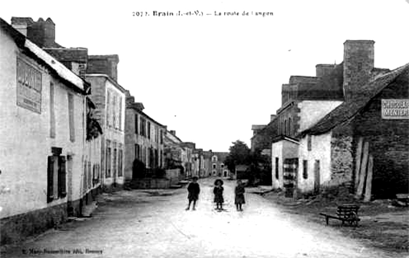 Ville de la Chapelle-de-Brain (Bretagne).