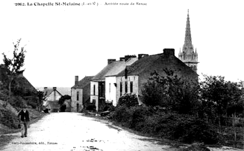 Ville de la Chapelle-de-Brain (Bretagne).