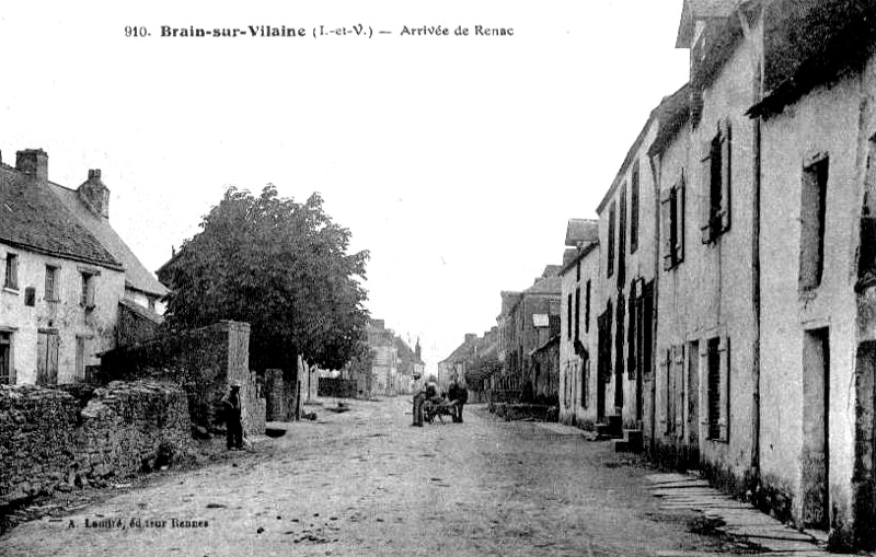 Ville de la Chapelle-de-Brain (Bretagne).