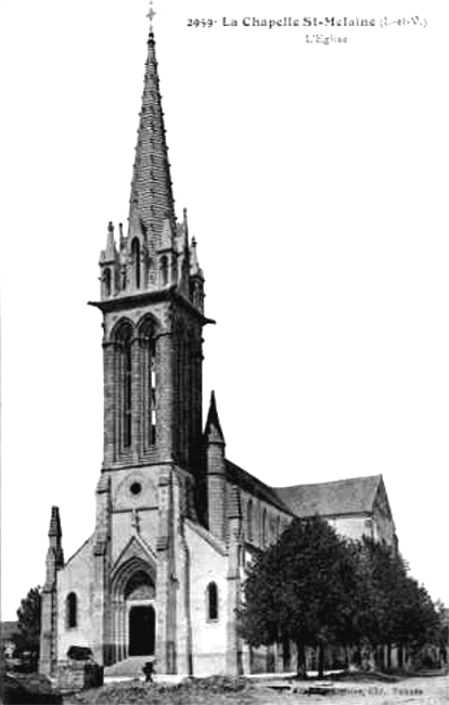 Eglise de la Chapelle-de-Brain (Bretagne).