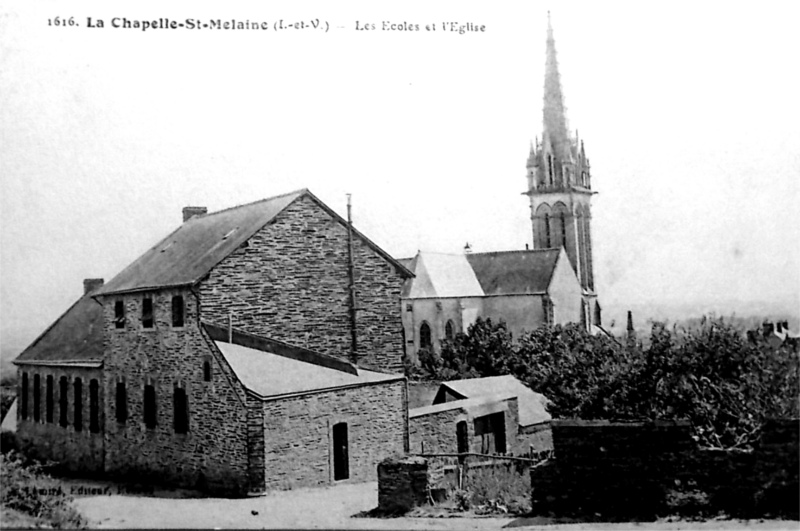 Ville de la Chapelle-de-Brain (Bretagne).