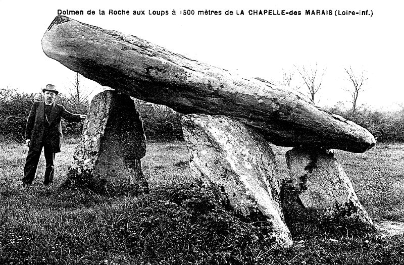 Dolmen de La Chapelle-des-Marais (anciennement en Bretagne).