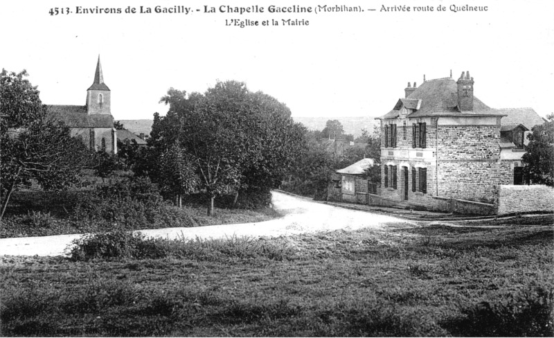 Ville de La Chapelle-Gaceline (Bretagne).