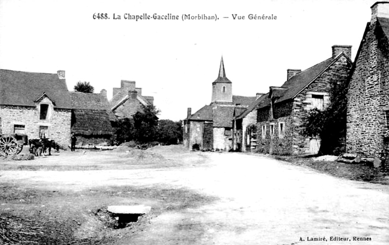 Ville de La Chapelle-Gaceline (Bretagne).