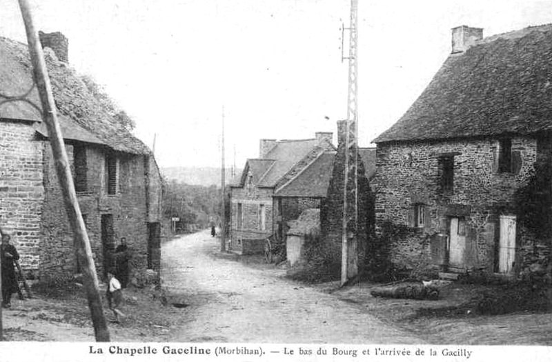 Ville de La Chapelle-Gaceline (Bretagne).