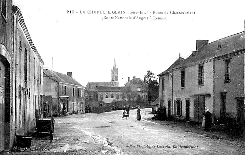 Ville de la Chapelle-Glain (anciennement en Bretagne).