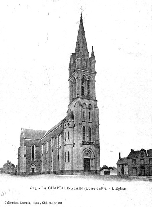 Eglise de la Chapelle-Glain (anciennement en Bretagne).