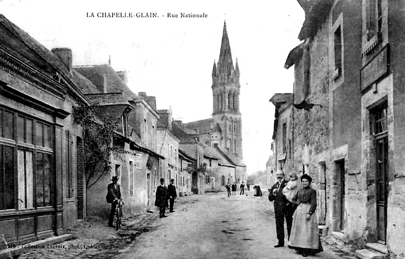 Ville de la Chapelle-Glain (anciennement en Bretagne).