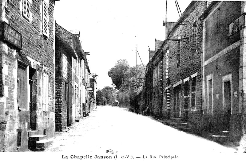 Ville de La Chapelle-Janson (Bretagne).