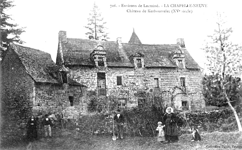 Manoir de Kerbourvellec  La Chapelle-Neuve (Morbihan, Bretagne).