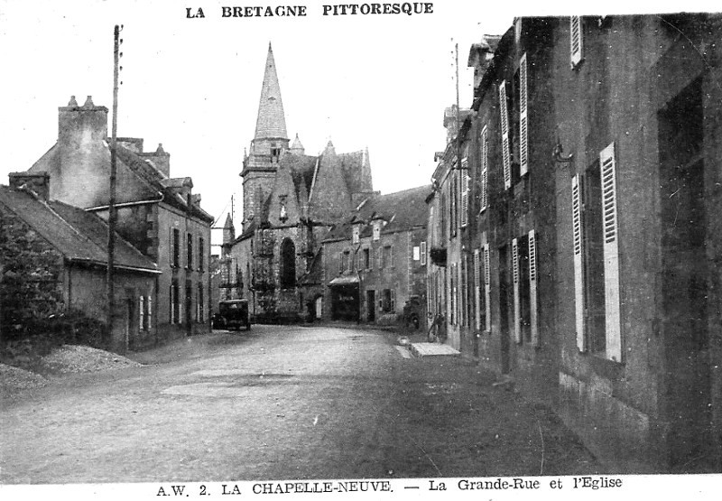 Eglise de La Chapelle-Neuve (Morbihan, Bretagne).