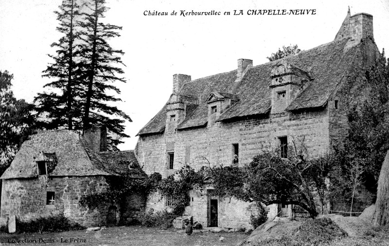 Manoir de Kerbourvellec  La Chapelle-Neuve (Morbihan, Bretagne).
