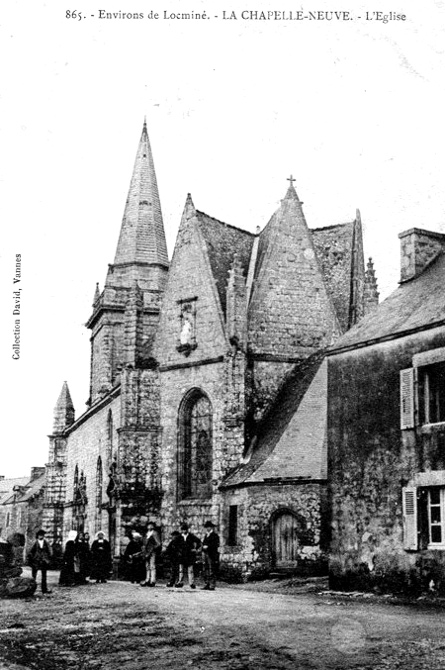 Eglise de La Chapelle-Neuve (Morbihan, Bretagne).