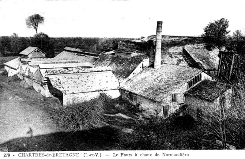 Fours  chaux de Chartres-de-Bretagne (Bretagne).