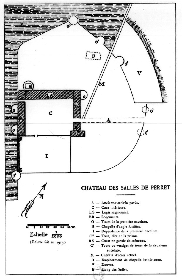 Chteau des Salles de Perret (vicomte Rohan)