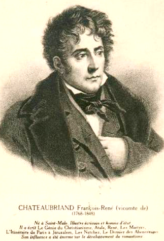 L'crivain Chteaubriand.