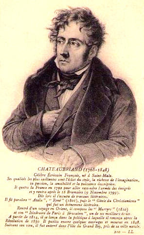 L'crivain Chteaubriand.