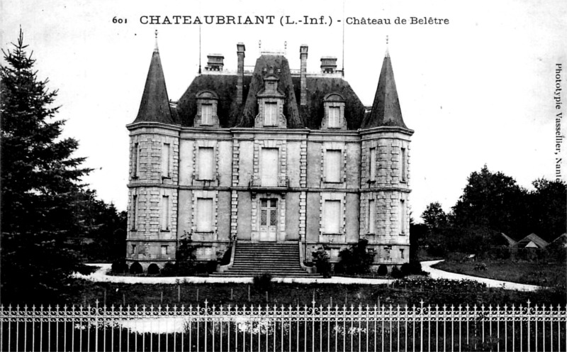 Château de Belêtre à Châteaubriant (Bretagne).