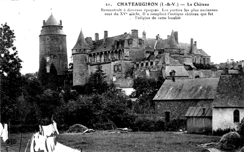 Château de Châteaugiron (Bretagne).