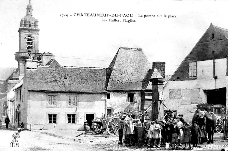 Ville de Chateauneuf-du-Faou (Bretagne).