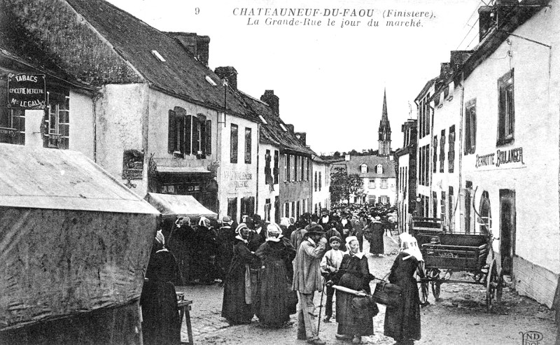 Ville de Chateauneuf-du-Faou (Bretagne).