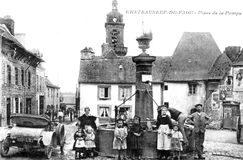 Ville de Chateauneuf-du-Faou (Bretagne).