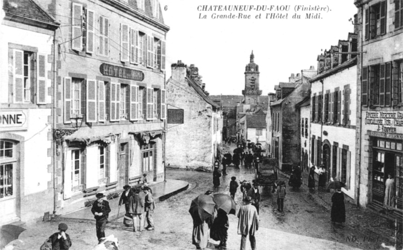 Ville de Chateauneuf-du-Faou (Bretagne).