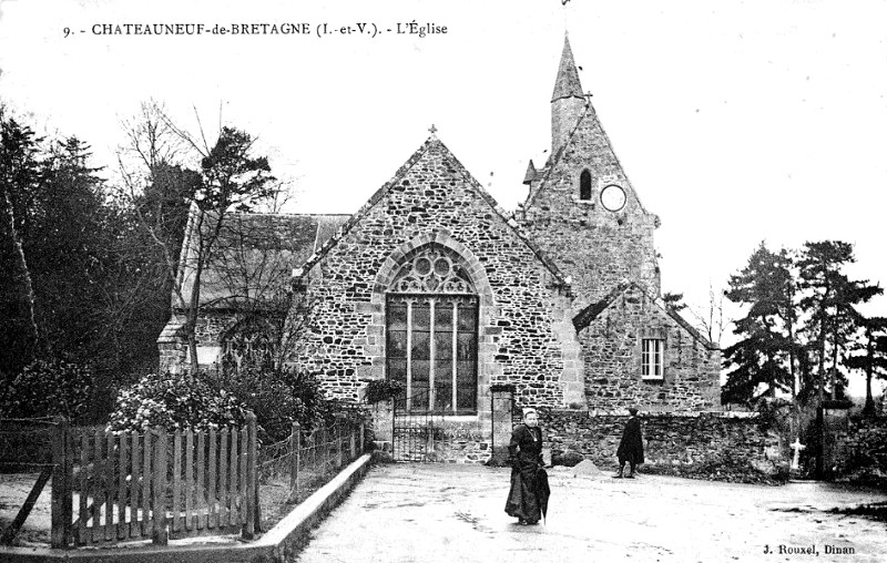 Ville de Chteauneuf-d'Ille-et-Vilaine (Bretagne).