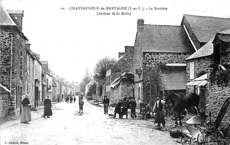 Ville de Châteauneuf-d'Ille-et-Vilaine (Bretagne).