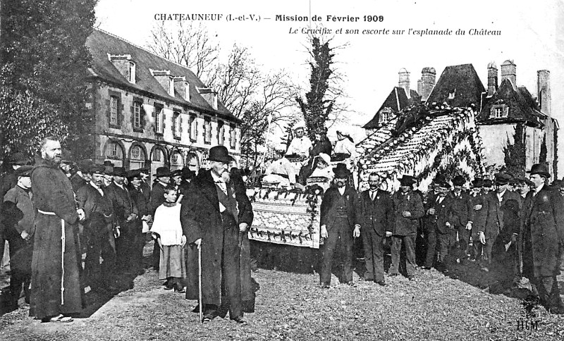 Ville de Chteauneuf-d'Ille-et-Vilaine (Bretagne).