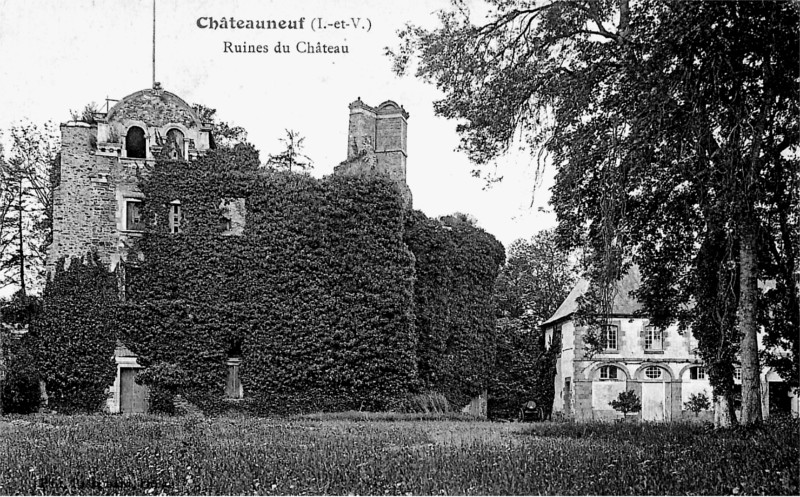 Ville de Chteauneuf-d'Ille-et-Vilaine (Bretagne).