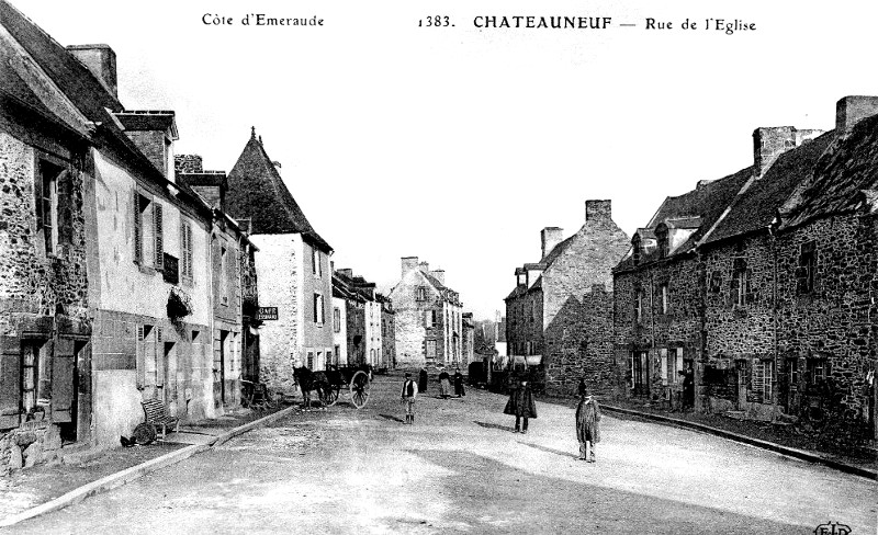 Ville de Chteauneuf-d'Ille-et-Vilaine (Bretagne).