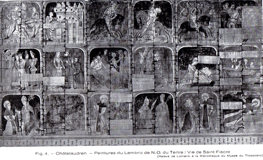 Chtelaudren : Peintures du lambris de Notre-Dame du Tertre
