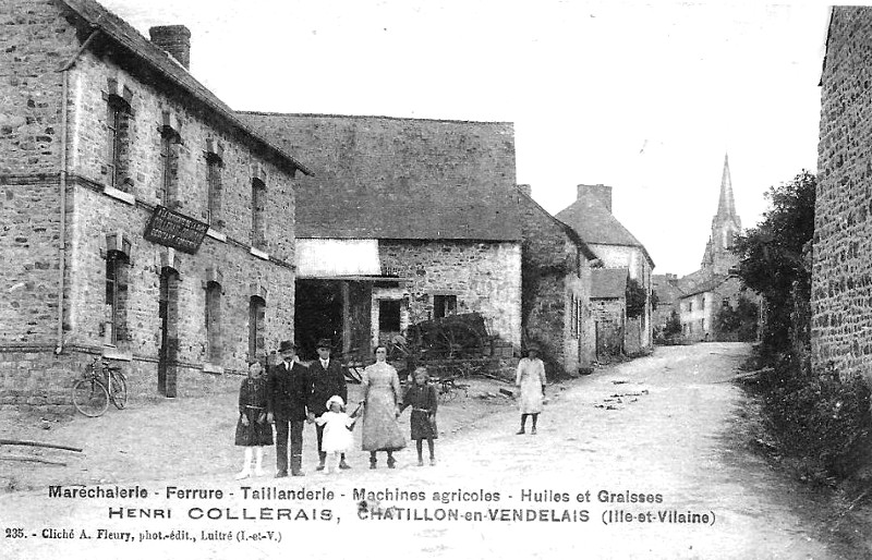 Ville de Chtillon-en-Vendelais (Bretagne).