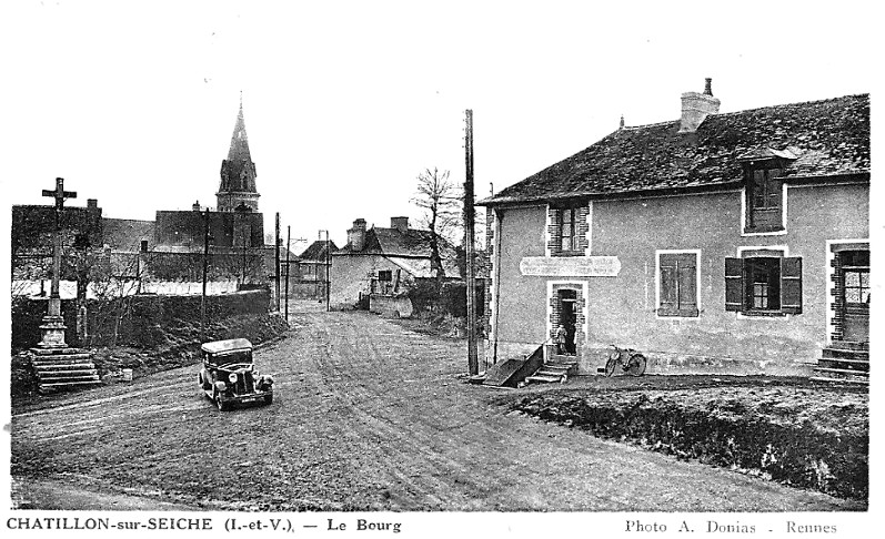 Ville de Châtillon-sur-Seiche (Bretagne).
